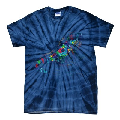 Tropic Reptile Zoo Keeper Gift Idea Iguana Tie-Dye T-Shirt