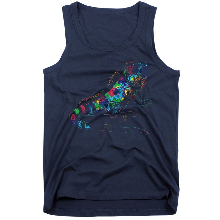 Tropic Reptile Zoo Keeper Gift Idea Iguana Tank Top