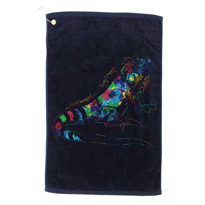 Tropic Reptile Zoo Keeper Gift Idea Iguana Golf Towel