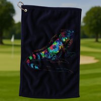 Tropic Reptile Zoo Keeper Gift Idea Iguana Golf Towel
