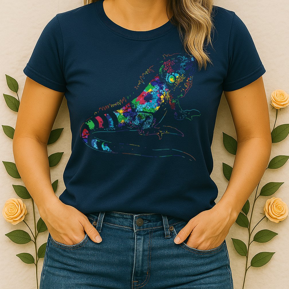 Tropic Reptile Zoo Keeper Gift Idea Iguana Womens T-Shirt