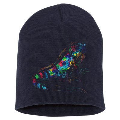Tropic Reptile Zoo Keeper Gift Idea Iguana Short Acrylic Beanie