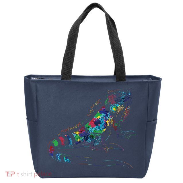 Tropic Reptile Zoo Keeper Gift Idea Iguana Zip Tote Bag