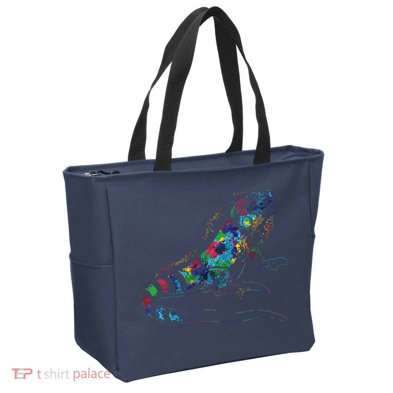 Tropic Reptile Zoo Keeper Gift Idea Iguana Zip Tote Bag