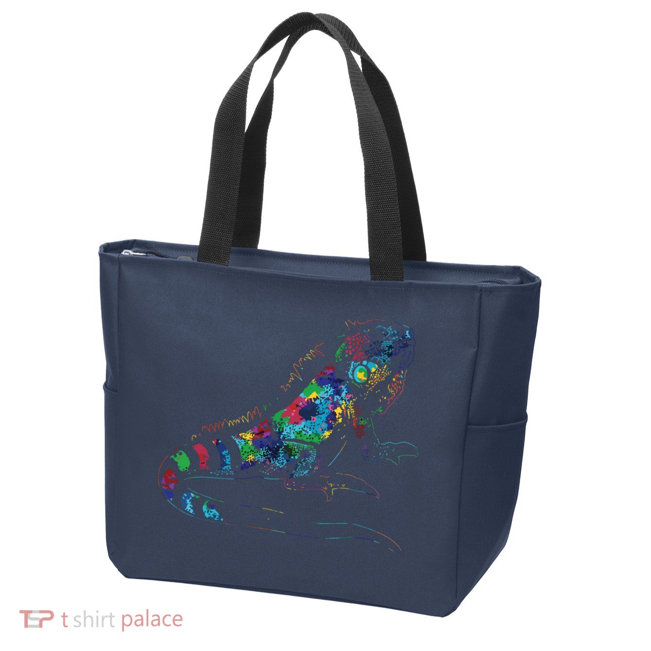 Tropic Reptile Zoo Keeper Gift Idea Iguana Zip Tote Bag