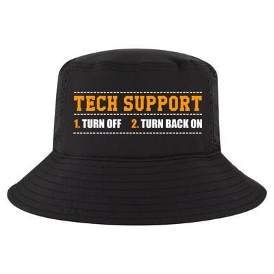 Tech Support 101 For Dummies Cool Gift Funny Tech Support Checklist Gift Cool Comfort Performance Bucket Hat