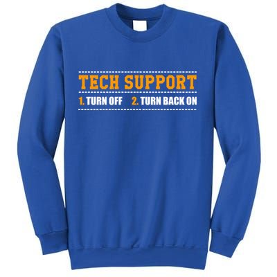 Tech Support 101 For Dummies Cool Gift Funny Tech Support Checklist Gift Sweatshirt