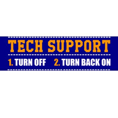 Tech Support 101 For Dummies Cool Gift Funny Tech Support Checklist Gift Bumper Sticker