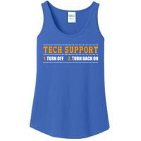 Tech Support 101 For Dummies Cool Gift Funny Tech Support Checklist Gift Ladies Essential Tank