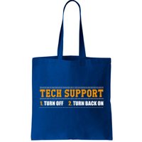 Tech Support 101 For Dummies Cool Gift Funny Tech Support Checklist Gift Tote Bag