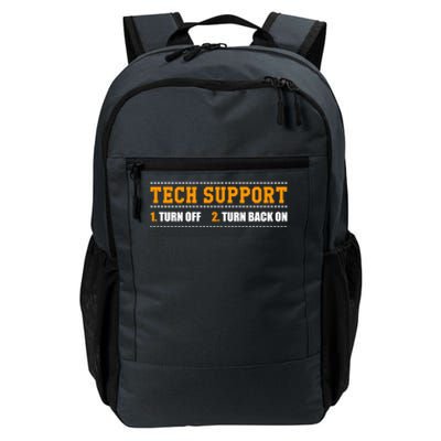 Tech Support 101 For Dummies Cool Gift Funny Tech Support Checklist Gift Daily Commute Backpack