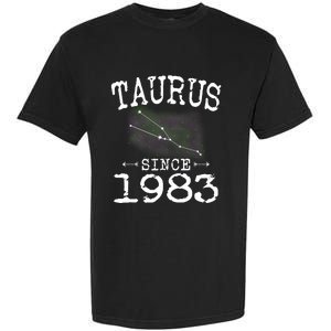 Taurus Since 1983 Taurus Star Sign Astrology 1983 Birthday Funny Gift Garment-Dyed Heavyweight T-Shirt