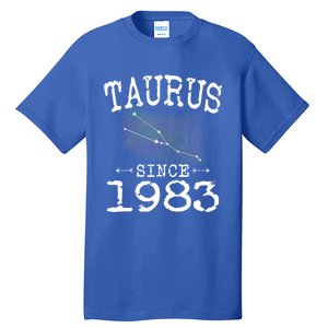 Taurus Since 1983 Taurus Star Sign Astrology 1983 Birthday Funny Gift Tall T-Shirt