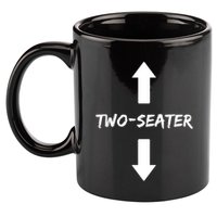 Two Seater 2 Seater Dad Funny Gift 11oz C Handle Ceramic Mug