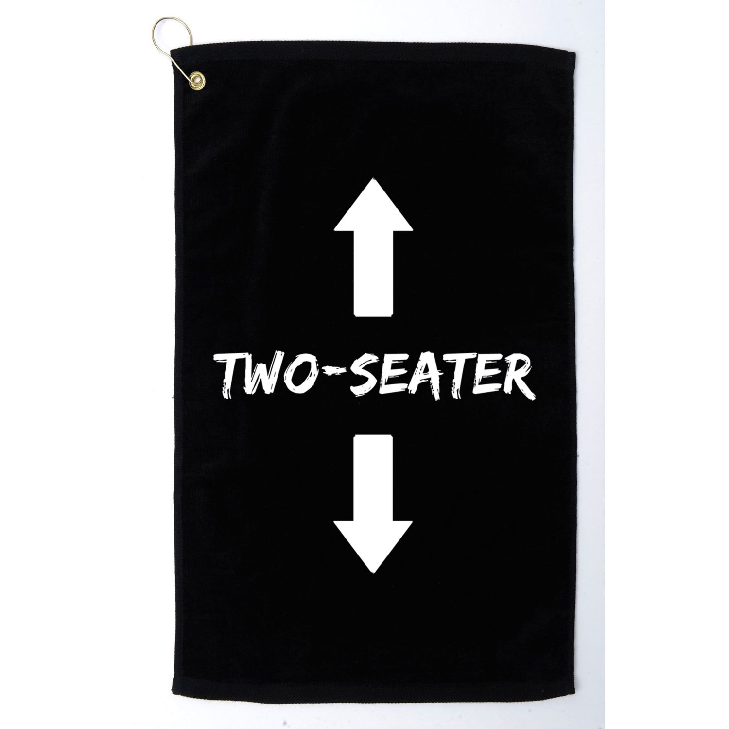 Two Seater 2 Seater Dad Funny Gift Golf Towel