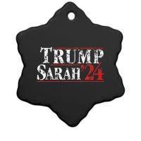 Trump Sarah 2024 Presidential Election Huckabee Sander Ceramic Star Ornament