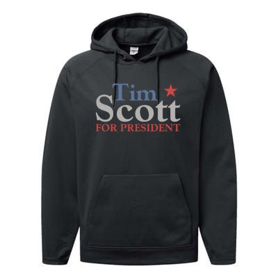 Tim Scott 2024 For President Performance Fleece Hoodie