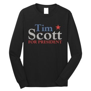 Tim Scott 2024 For President Long Sleeve Shirt