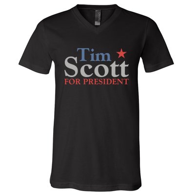 Tim Scott 2024 For President V-Neck T-Shirt