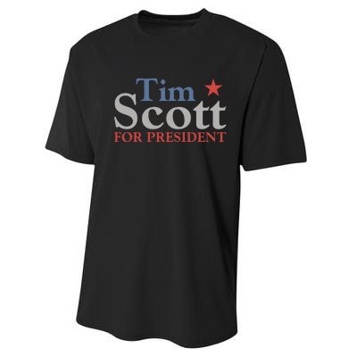 Tim Scott 2024 For President Performance Sprint T-Shirt