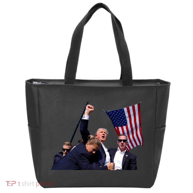 Trump Shot 2024 Zip Tote Bag