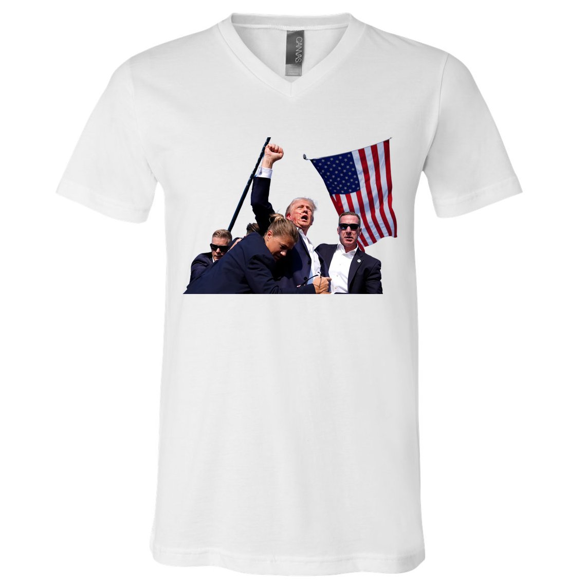 Trump Shot 2024 V-Neck T-Shirt