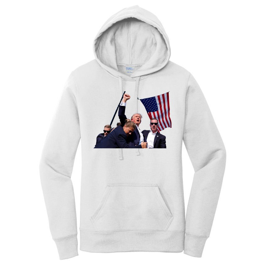 Trump Shot 2024 Women's Pullover Hoodie