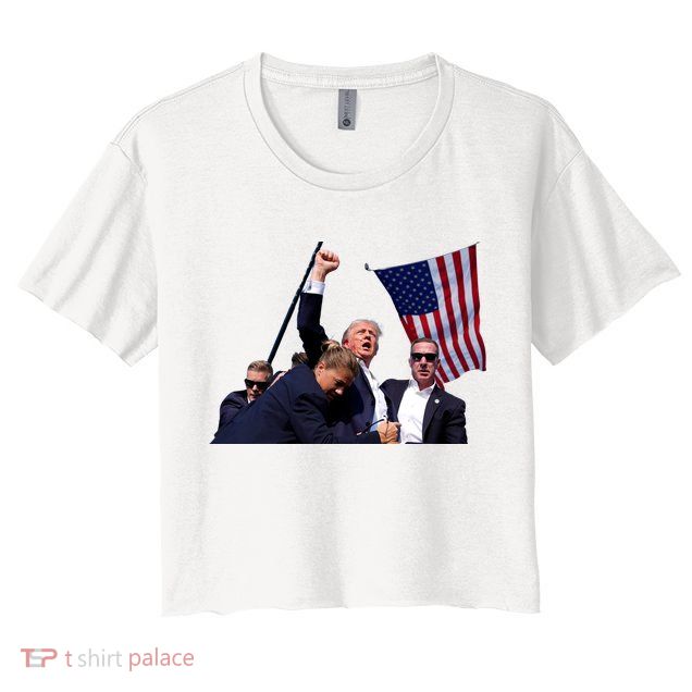 Trump Shot 2024 Crop Top