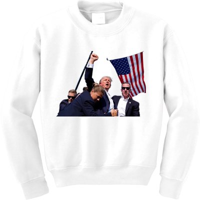 Trump Shot 2024 Kids Sweatshirt