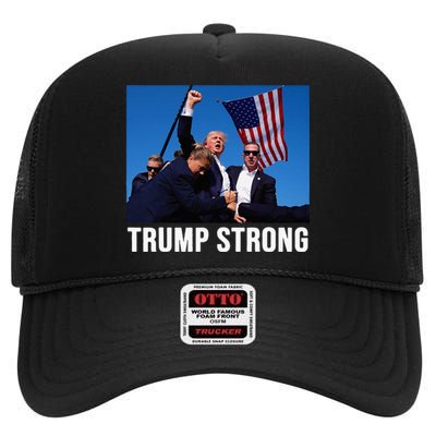 Trump Strong 2024 High Crown Mesh Back Trucker Hat