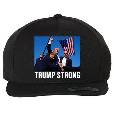 Trump Strong 2024 Wool Snapback Cap