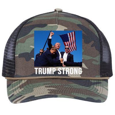 Trump Strong 2024 Retro Rope Trucker Hat Cap