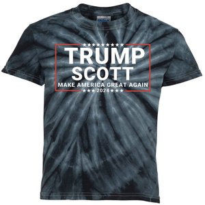 Trump Scott 2024 Make America Great Again Kids Tie-Dye T-Shirt