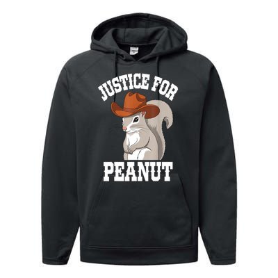 The Squirrel 2024 Justice For Peanut Gift Performance Fleece Hoodie