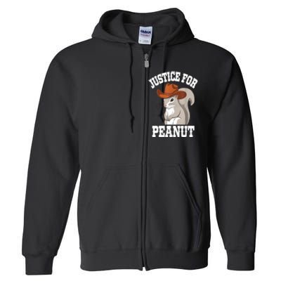 The Squirrel 2024 Justice For Peanut Gift Full Zip Hoodie