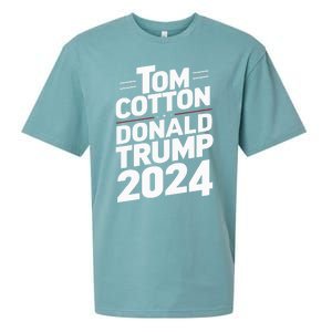 Trump Scott 2024 Election Donald Trump Tom Cotton 2024 Gift Sueded Cloud Jersey T-Shirt