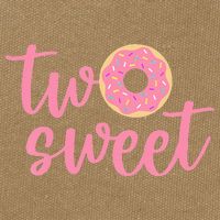 two sweet 2nd birthday decoration Donut Cotton Canvas Backpack