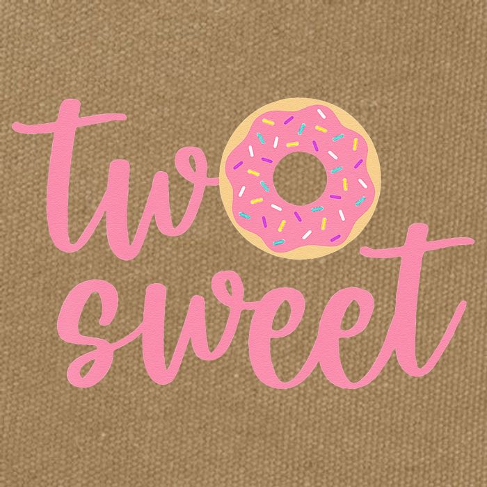 two sweet 2nd birthday decoration Donut Cotton Canvas Backpack