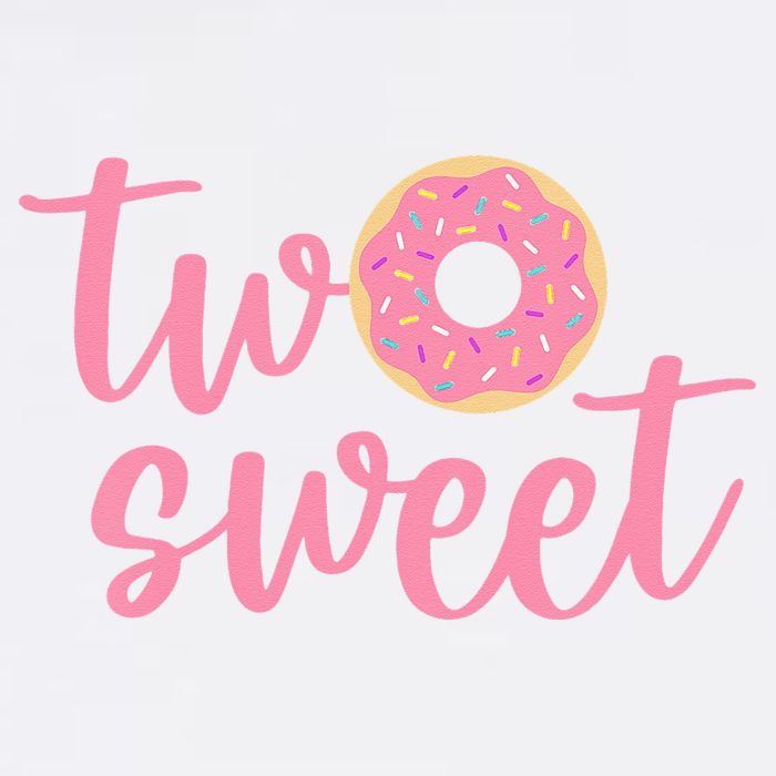 two sweet 2nd birthday decoration Donut Poster