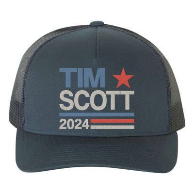 Tim Scott 2024 For President Election Campaign US Flag Yupoong Adult 5-Panel Trucker Hat