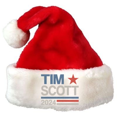 Tim Scott 2024 For President Election Campaign US Flag Premium Christmas Santa Hat