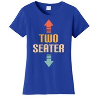 Two Seater 2 Seater Distressed Funny Gag Dad Joke Meme Gift Women's T-Shirt