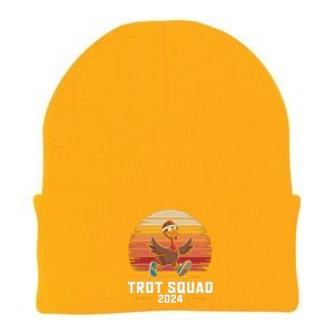 Trot Squad 2024 Turkey Run Thanksgiving Running Gift Knit Cap Winter Beanie