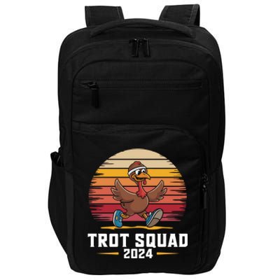 Trot Squad 2024 Turkey Run Thanksgiving Running Gift Impact Tech Backpack