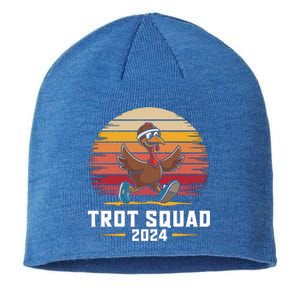 Trot Squad 2024 Turkey Run Thanksgiving Running Gift Sustainable Beanie