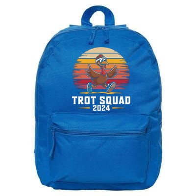 Trot Squad 2024 Turkey Run Thanksgiving Running Gift 16 in Basic Backpack