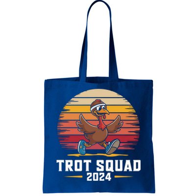 Trot Squad 2024 Turkey Run Thanksgiving Running Gift Tote Bag