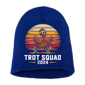 Trot Squad 2024 Turkey Run Thanksgiving Running Gift Short Acrylic Beanie