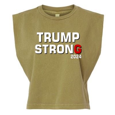 Trump Strong 2024 Garment-Dyed Women's Muscle Tee