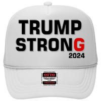 Trump Strong 2024 High Crown Mesh Back Trucker Hat